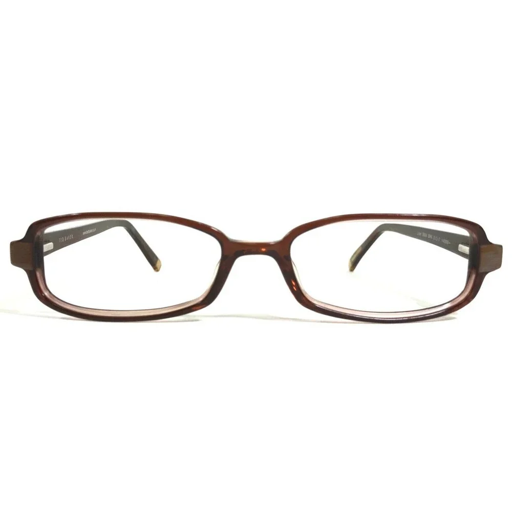 Ted Baker Eyeglasses Frames Liner B804 BRN Brown Rectangular Full Rim 51-17-140